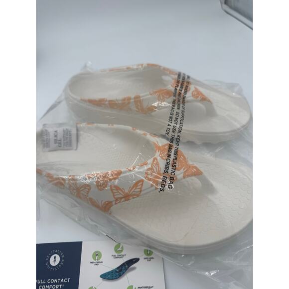 Spenco™ Fusion Butterfly Orthotic Support Sandal Women's size 9 White Coral - Picture 5 of 8